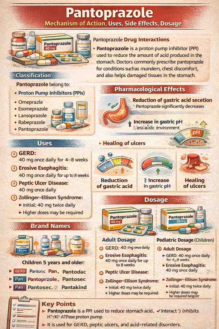 pantoprazole-uses, dosages and working